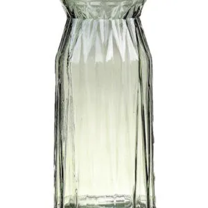DUIF Skleněná váza RUBY 24cm šedá