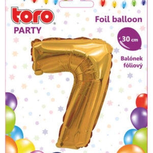 Balónek foliový TORO číslice 7 30cm