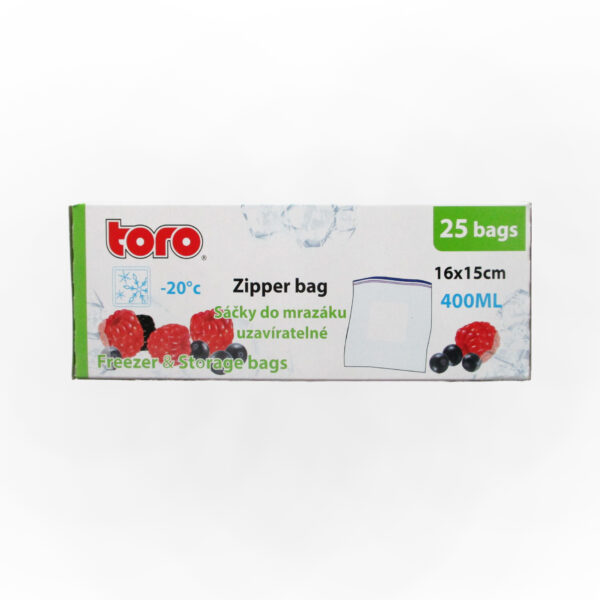 Potravinový sáček na zamražení TORO 25ks 400ml