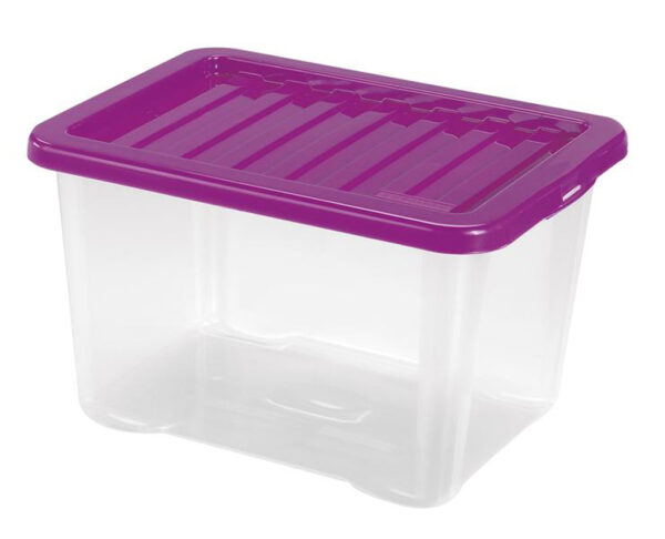 Plastový úložný box s víkem HEIDRUN Quasar 28l