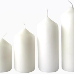 Adventní svíčka ø4cm PROVENCE 4 velikosti bílá