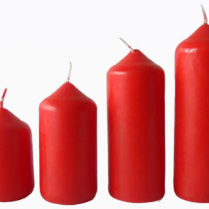 Adventní svíčka ø4cm PROVENCE 4 velikosti červená
