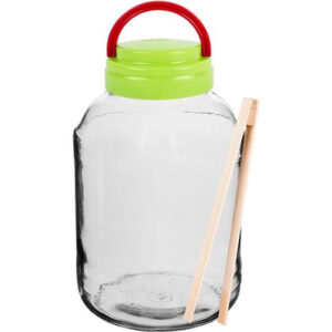 BROWIN Sklenice s víčkem a kleštěmi 3l