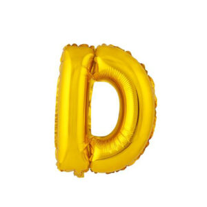Balónek fóliový TORO písmenko "D" 30cm