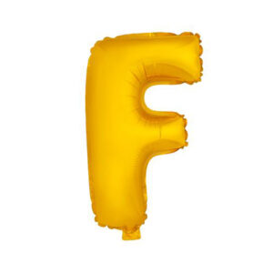 Balónek fóliový TORO písmenko "F" 30cm