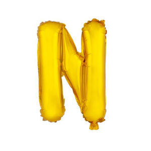Balónek fóliový TORO písmenko "N" 30cm