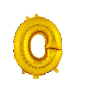 Balónek fóliový TORO písmenko "O" 30cm
