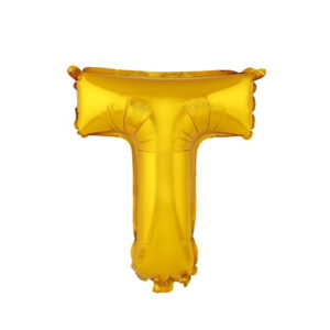 Balónek fóliový TORO písmenko "T" 30cm