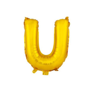 Balónek fóliový TORO písmenko "U" 30cm