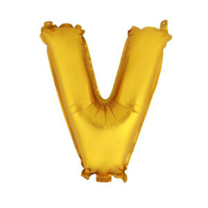 Balónek fóliový TORO písmenko "V" 30cm