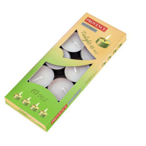 Čajová svíčka PROVENCE 10ks bílá