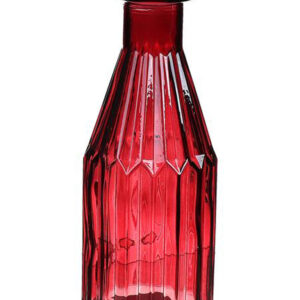 DUIF Skleněná váza CARO4 20cm bordó