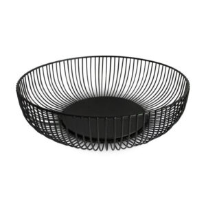 Drátěná mísa na ovoce KITCHISIMO černá Ø28cm