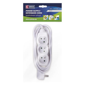 EMOS KABEL PRODLUŽOVACÍ 3 ZÁSUVKY 3 M