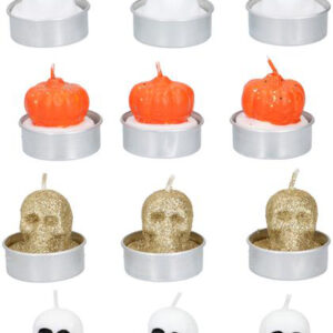 Edco Čajová svíčka HALLOWEEN 3ks MIX druhů