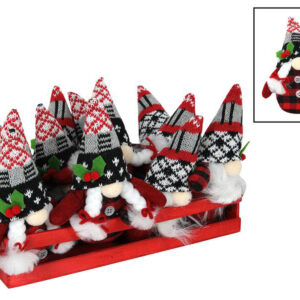 HIT Plyšová červená vánoční figurka 15cm MIX druhů