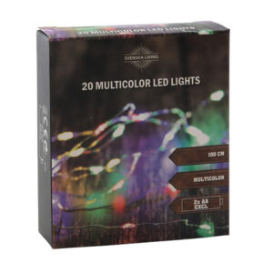 HIT Světelný řetěz 20LED vícebarevný 100cm