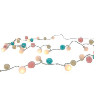 HIT Světelný řetěz s časovačem 20LED a 20 ozdobiček 150cm