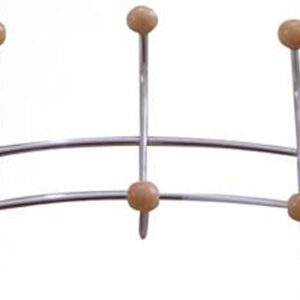 Nástěnný drátěný věšák TORO 5 háčků