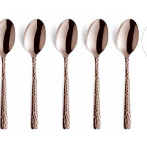 Nerezová mocca lžička AMEFA Fecility 6ks růžová