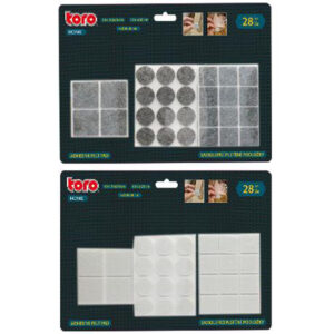 Ochranné podložky pod nábytek TORO 28ks samolepicí MIX