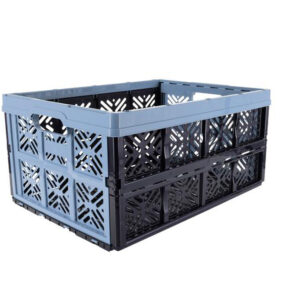 Plastová skládací přepravka KEEEPER 32l modrá