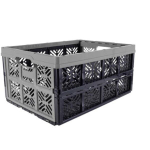 Plastová skládací přepravka KEEEPER 32l šedá