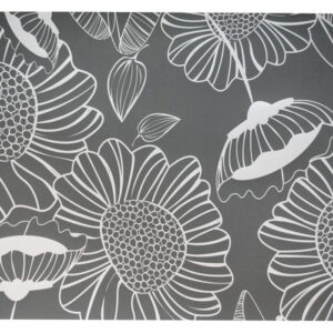 Plastové prostírání TORO 28x43cm květiny Varianta: ČERNÁ