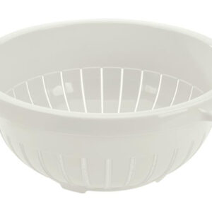 Plastový cedník s podstavcem TONTARELLI 32cm krémový