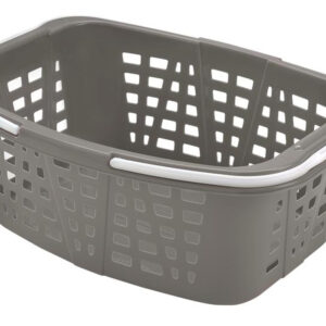 Plastový koš na čisté prádlo HEIDRUN 26l taupe