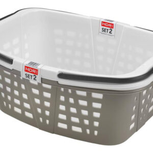Plastový koš na čisté prádlo HEIDRUN 2ks