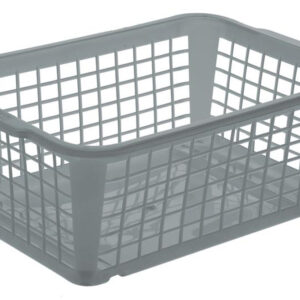 Plastový košík KEEEPER 20x30x11cm šedý