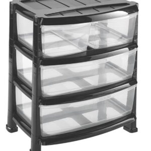 Plastový regál 4 zásuvky HEIDRUN 55x40x60