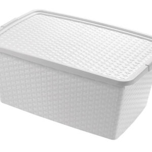 Plastový úložný box s víkem HEIDRUN 10l Varianta: TAUPE