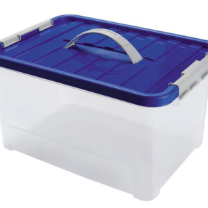 Plastový úložný box s víkem HEIDRUN Clip box 25l