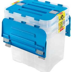 Plastový úložný box s víkem HEIDRUN Dragon 3x24l
