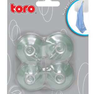 Přísavné háčky s kovovým koncem TORO 4ks