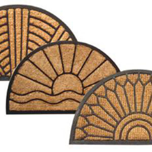 Rohožka půlkruh 40x70cm TORO kokos/guma