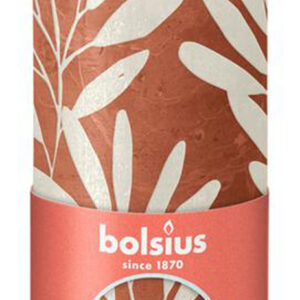 Rustikální svíčka 13cm BOLSIUS korálová/šalvěj