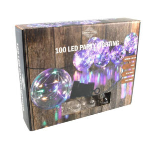 SVENSKA LIVING Party osvětlení 10x duhová koule s časovačem 100LED 4