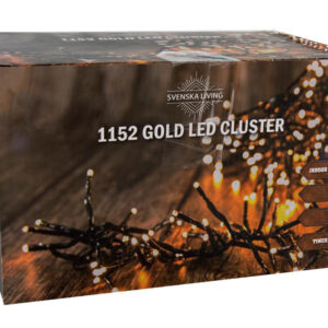 SVENSKA LIVING Vánoční světelný řetěz 1152 LED chomáč 6