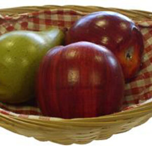 TORO Košíček proutěný oválný s látkou