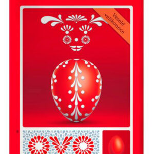 Velikonoční prášková barva na vajíčka OVO červená