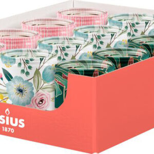 Vonná svíčka ve skle BOLSIUS MIX valentýnských motivů