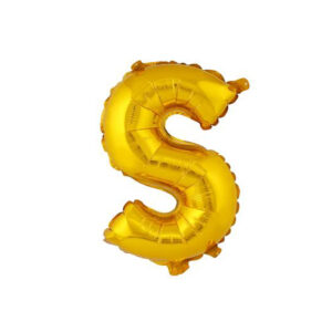 Balónek fóliový TORO písmenko "S" 30cm