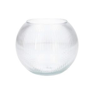 DUIF Skleněná váza ALVERDA LINES 19cm čirá