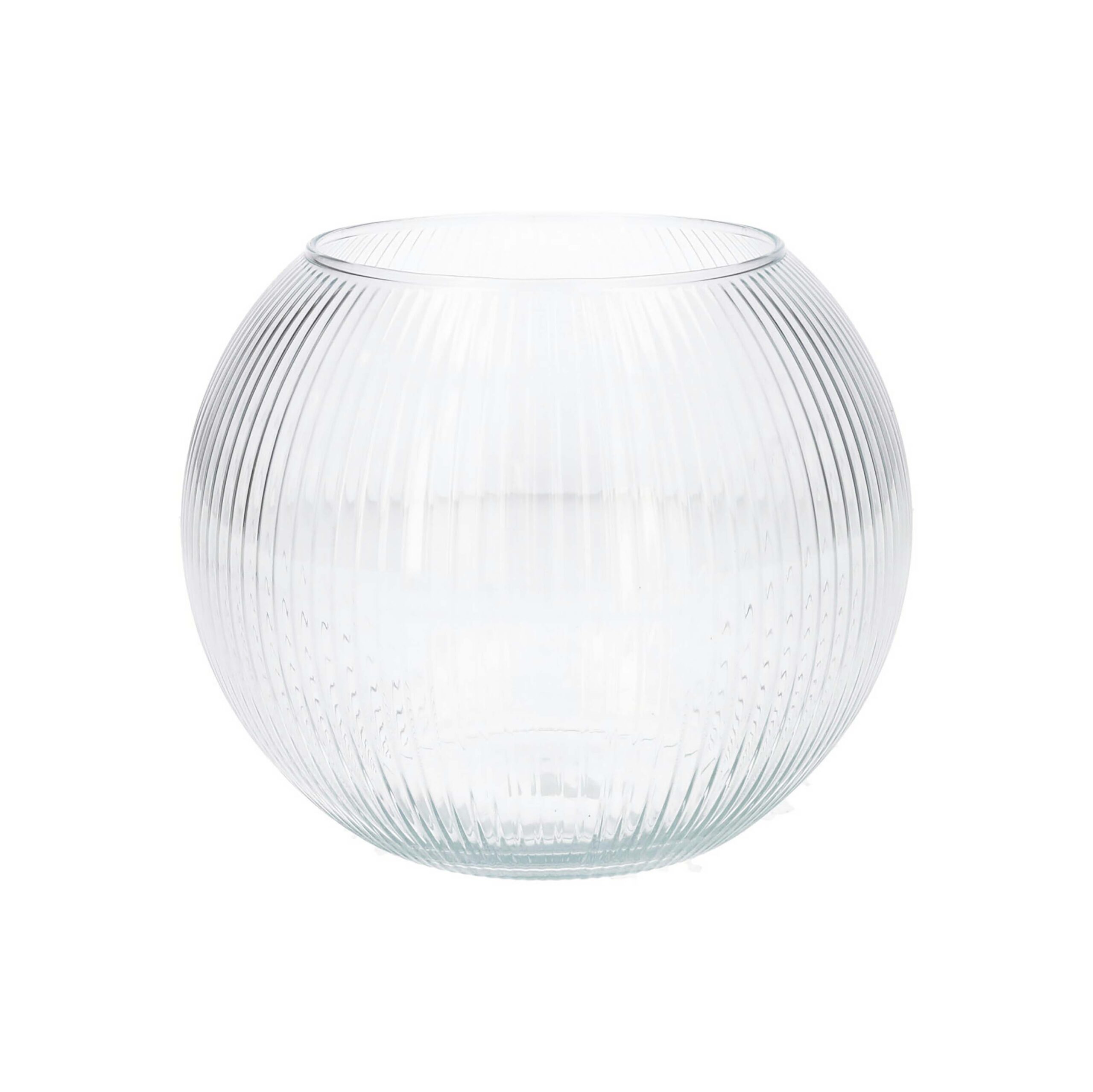 DUIF Skleněná váza ALVERDA LINES 19cm čirá