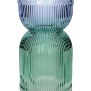 DUIF Skleněná váza SAME DUO 21cm fialová zelená