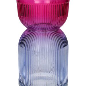 DUIF Skleněná váza SAME DUO 21cm růžová fialová