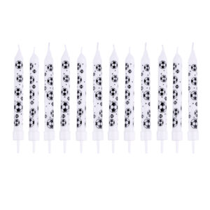 Dortová svíčka s podstavcem TORO 8cm fotbal 12+12ks